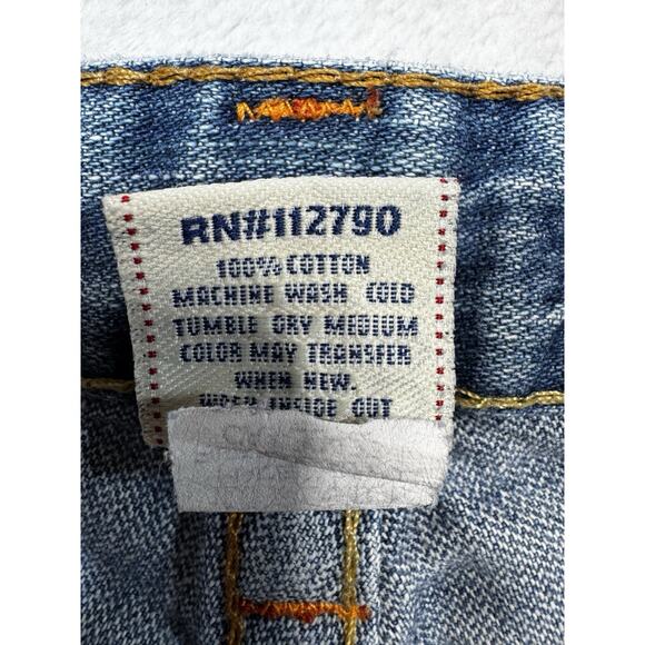 True Religion Womens Joey Low Rise Flare Bootcut Jeans Ocean Blue Size 28 Denim - Picture 7 of 13